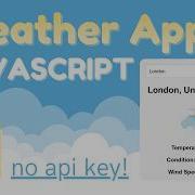 Создайте приложение погоды с помощью JavaScript HTML и CSS