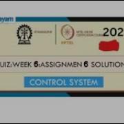 Control Systems Week 6 Solution NPTEL Nptel Nptel Assignment Nptel2023 Control System Solution