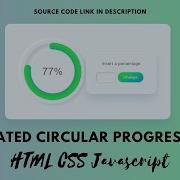 Create An Animated Circular Progress Bar Using HTML CSS And JavaScript