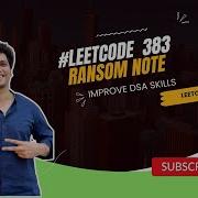 Leetcode 383 Ransom Note Coding Decoded SDE Preparation Sheet