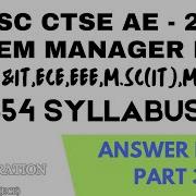 554 Syllabus Answer Key Part 3 TNPSC CTSE AE 2025 Tnpscae 554 Syllabus Systemmanager Pyq Material