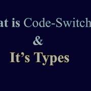 Code Switching In Language Definition Types Examples