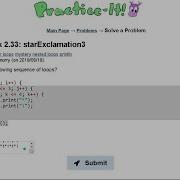 Java Practice It 2 33 StarExclamation2 Nested For Loop