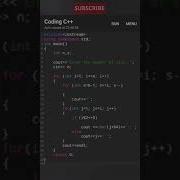 Best C Pattern Program Tutorial Video Shorts Coding Youtubeshorts Codewriter07