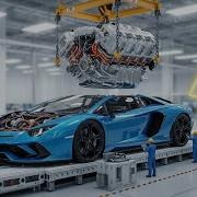 Lamborghini Factory Installing The Massive V12 Engine Into The Aventador Ultimae
