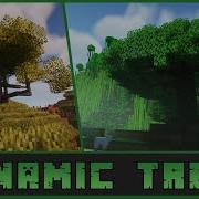 Minecraft Демонстрация мода Dynamic Trees Forge 1 18 2