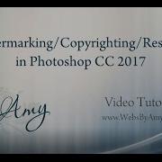 Resize Watermark Copyright Your Photos In Photoshop CC