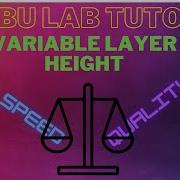 Учебное пособие по Bambu Studio Изменяемая адаптивная высота слоя