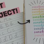 Monoline Lettering In Your Journal Hand Lettering Font Tutorial Part 1
