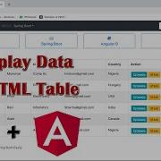How To Display List Of GET Response Data In HTML Table With Angular