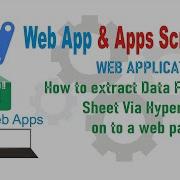 How To Extract Data From Sheet Via Hyperlink On To A Web Page
