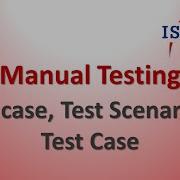Manual Testing Use Case Test Scenario Test Case