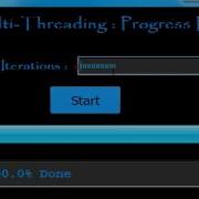 Java Progress Bar Using Multi Threading Netbeans