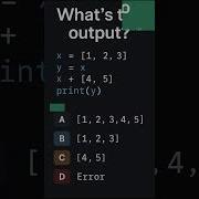 99 Can T Guess This Python Output Shorts Pythonshorts Programming Coding Codingchallenge