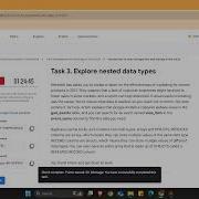 Unit 2 Lab 1 Explore Flat And Nested Data Types In BigQuery Google Cloud Data Analytics