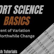 Calculating Coefficient Of Variation Smallest Worthwhile Change