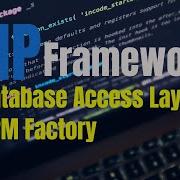PHP MVC Framework Database Access ORM Factory
