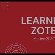 Learning Zotero Workshop Summer 2024