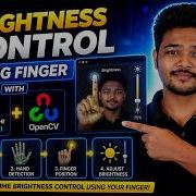 Brightness Control Using Hand Detection OpenCV MediaPipe Tasks API Python Project