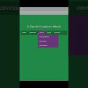 Simple Dropdown Menu Using Only HTML CSS Html Css Dropdown Menu Dropdownmenu Shorts