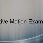 Relative Motion Example 2