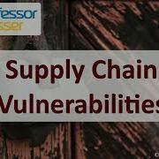 Supply Chain Vulnerabilities CompTIA Security SY0 701 2 3