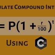 Compound Interest Calculator Using C Source Code Code