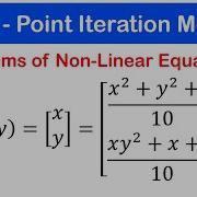 10a Fixed Point Iteration Method For Multivariable Functions Jacobi And Gauss Seidel Method Ex1