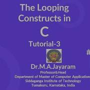 Loop Control Tutorial 3 The While Loop Dr M A Jayaram