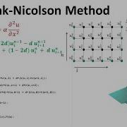 The Crank Nicolson Method With MATLAB Code Using LU Decomposition Thomas Algorithm Lecture 06