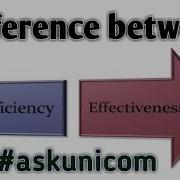Difference Between Efficiency And Effectiveness Ll Askunicom
