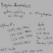 Character Classes For Regex