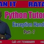Python Tutorial Exception Handling Part 7 By Ratan Sir