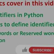 5 O Level A Level Identifiers In Python In Hindi Identifiers Rules Reserved Words