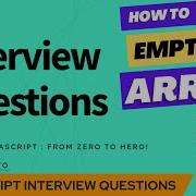 How To Empty An Array JavaScript Interview Questions Zero To Hero