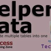 Consolidating Multiple Small Tables In Microsoft Access Into One Table Using A Helper Data Table