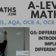 A Level Maths G5 02 Differentiation Introducing Implicit Differentiation