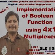 Implementation Of Boolean Function Using Multiplexers 4x1 Boolean Function Using MUX STLD
