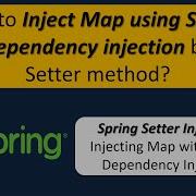 How To Inject Map Using Spring Dependency Injection By Setter Method Spring Tutorial
