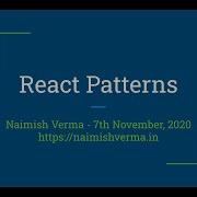 React Patterns Session