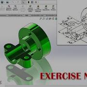 SolidWorks Beginner Tutorial Exercise 2 3D Part Modeling With Drawing Machine Part Design