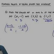 Finding Unknown Points If Given The Midpoint