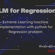 Extreme Learning Machine For Regression With Python ELM
