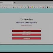 Mini E Banking System In PHP