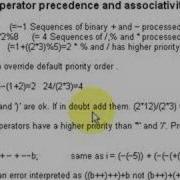 Java Tutorial 2 6 Operators Part 6 15 Precedence And Associativity 1