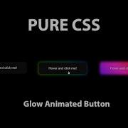 Glowing Gradient Button Animation Effects Pure Css Html Css