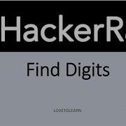 Find Digits HackerRank Solution In Java Hackerrank Lovetolearn Finddigits