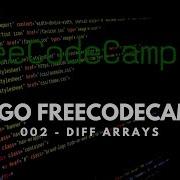 ALGO CHALLENGE FREECODECAMP 002 DIFF TWO ARRAYS