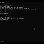 Vim Text Editor Comment And Uncomment Multiple Lines