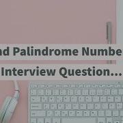 Program To Check Palindrome Number